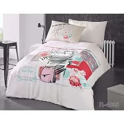 Комплект постільної білизни TAG Tekstil 1.5-спальний 000209872 (R4035)