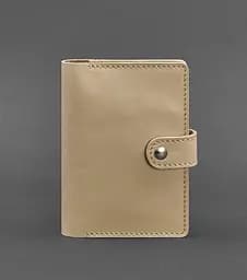 Кожаная обложка для паспорта 3.0 светло-бежевая