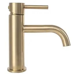 Змішувач для умивальника Rea Lungo низький brushed gold REA-B4527, Золотий - мініатюра 2