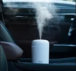 Портативний світлодіодний ультразвуковий зволожувач повітря Humidifier H2O 300 мл Pink - мініатюра 7