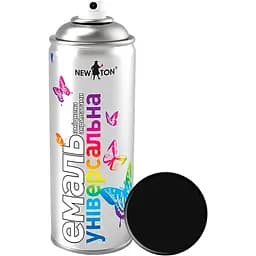 Емаль New Ton авто акриловий 9005 чорна глянсова аерозоль 500 мл