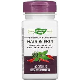 Здоровье волос, кожи и ногтей Nature's Way Hair & Skin 100 капсул