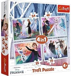 Набор Пазлы - (4в1) - "Магический мир" / Дисней Ледяное сердце 2