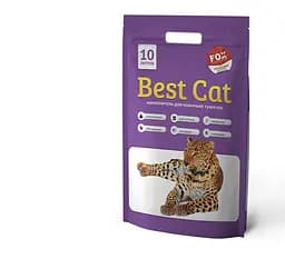 Силикагелевый наполнитель Best Cat Purple Lawanda для кошачьего туалета с запахом лаванды 10 л