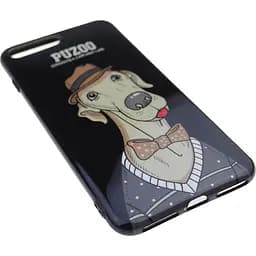 Чохол-накладка PUZOO TPU Glossy Shiny Powder Art dog iPhone 7 Plus/8 Plus Black Bean - мініатюра 2