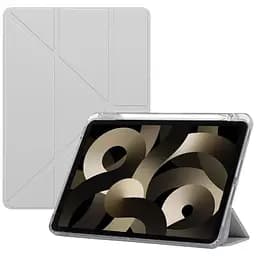 Обкладинка BeCover Ultra Slim Origami Transparent з кріпленням Apple Pencil для Apple iPad Air 4/5 2020/2022 10.9" Gray (711103)