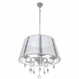 Люстра подвесная Brille с абажуром E14 WH (BKL-679S/5)