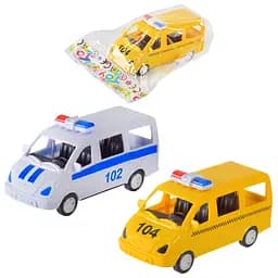 Машина инерционная J0088, пластик, в пакете (6980332090020) МИКС