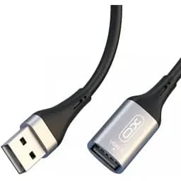 Кабель XO NB219 USB A - USB A 2.0 2 м чорний