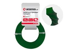 Лісочка для тримера та мотокоси Intertool 2.7 мм x 15м квадрат кручений DT-2324