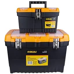 Набор ящиков для инструмента 2в1 Sigma металлические замки 320×155×187мм, 486×267×320мм 7403511