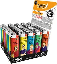 Упаковка запальничок BIC J23 Українські постаті 50 шт