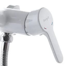 Змішувач для душу Ibergrif Square M12022W IB0032, Білий матовий - мініатюра 2