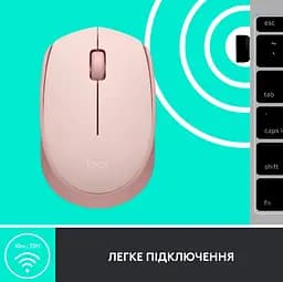 Миша комп'ютерна Logitech M171 Wireless Mouse Rose (910-006865) - мініатюра 6