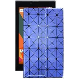 Чохол StatusCASE з екошкіри для планшету Bravis NB76 Синій ромб