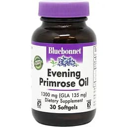 Жирные кислоты Bluebonnet Nutrition Evening Primrose Oil 1300 mg, 30 капсул