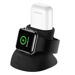 Силіконова підставка для заряджання Usams US-ZJ051 2in1 Black