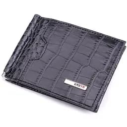 Мужской кошелек-зажим из натуральной кожи KARYA 11х8х2 см acs0029589