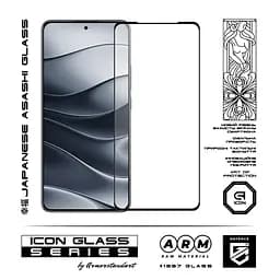 Захисне скло для Xiaomi Redmi Note 14 5G, Icon, 2.5D загартоване скло, повне проклеювання, глянсове, удароміцне, з олеофобним покриттям, сумісне з чохлами, міцність 9H, проста установка, ArmorStandart (ARM83174) - мініатюра 2