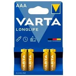 Батарейка Varta Longlife AAA LR3 blister 4 (4/40/200) (6644)