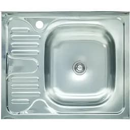 Кухонна мийка Рlatinum 6050 R з нержавіючої сталі 0.4 мм прямокутна 60.5x50 см (000000388)