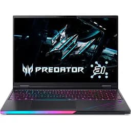 Ноутбук Игровой ACER Predator Helios 16 AI OLED PH16-73-91YH, Intel Core Ultra 9 275HX до 5.4GHz, 16" WQXGA, 64GB, SSD 2TB, NVIDIA GeForce RTX 5070 Ti 12GB, Windows 11 Pro