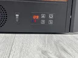 Електричний камін Logos Long 158 1500Вт Bluetooth звук потріскування дров White with black (10080144) - мініатюра 4