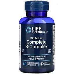 Вітаміни та мінерали Life Extension BioActive Complete B-Complex, 60 вегакапсул