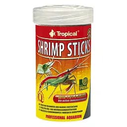 Сухий корм для креветок та раків Tropical в паличках Shrimp Sticks 100 мл