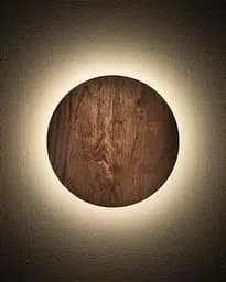 Бра, настінний світильник Nowodvorski 11288 Ring Timber S LED 1x7W 3000K 60Lm IP20 коричневий - мініатюра 2