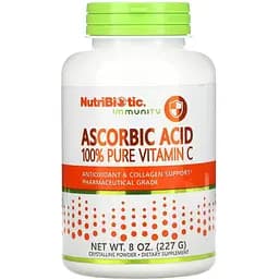 Аскорбінова кислота NutriBiotic Ascorbic Acid 100% Pure Vitamin C 227 г