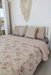 Покрывало Прованс Bella Розы, 240х220 см, витраж, розовый (13649)