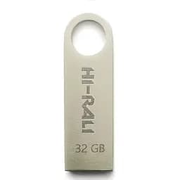 Флеш накопитель USB 32Gb Hi-Rali Shuttle серебристый USB 2.0 (HI-32GBSHSL)