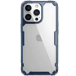 Чехол TPU Nillkin Nature Pro Series для Apple iPhone 13 Pro Max 6.7 Синий прозрачный