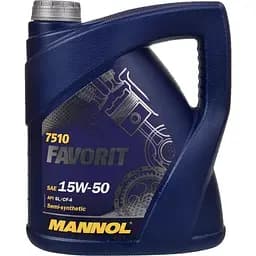 Масло моторное Mannol Favorite 15w-50 4 л (184995)