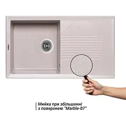 Кухонна мийка Lidz 860x500/240 MAR-07 (LIDZMAR07860500240) - мініатюра 3