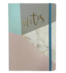 Зошит, А5, на гумці, картонна обкладинка з фольгою, 100 аркушів, клітинка, 5191