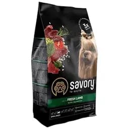 Сухой корм Savory для собак-гурманов мелких пород, со свежим ягненком, 3 кг