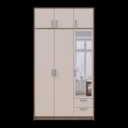 Антресоль Doros Ронді Дуб Артізан/Кашемір 3 ДСП 121х52х41 (80737823) - мініатюра 5