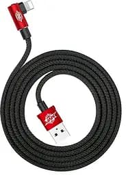 Угловой кабель Baseus MVP Elbow Type Lightning 2 A (CALMVP-09) черно-красный