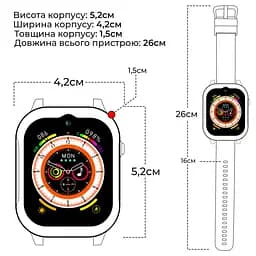 Дитячий смарт-годинник JETIX G99 зі змінним корпусом, GPS, 4G Відеодзвінком і вологозахистом Блакитний - мініатюра 10