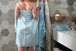 Рушник Ardesto SPA 90х170 см 100% бавовна аква (ART2690AQ)  - мініатюра 9
