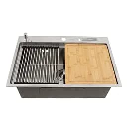 Накладна кухонна мийка з нержавійки 1.5 мм Nett NS-7048