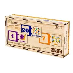 Деревянная головоломка-пазл с цифрами Puz-53322