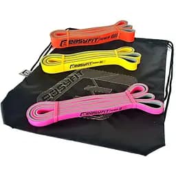 Набір двошарових гумок для підтягування EasyFit Premium 7-45 кг (3 шт.) (EF-7453s)