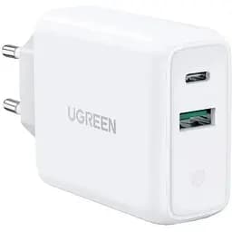 Мережевий зарядний пристрій UGREEN CD170 38W USB-C Wall Charger EU (White) (UGR-60468) (UGR-60468) - мініатюра 1
