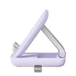Підставка для гаджетів Baseus Seashell Series Folding Phone Stand (with Xiaomirror) B10551501511-00 Purple - мініатюра 3