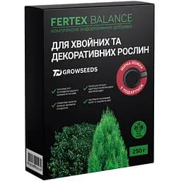 Уцінка. Добриво Plantin Fertex Balance для хвойних та декоративних рослин 250 г 