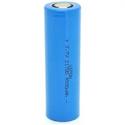 Акумулятор 21700 4500mAh, 3.7V, Blue, FlatTop Vipow (ICR21700-4500mAhFT / 31079)