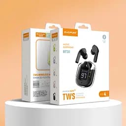 Бездротові навушники Duopuni BT30 TWS Wireless Headset, Bluetooth 5.3, 250 mAh Black - мініатюра 4
